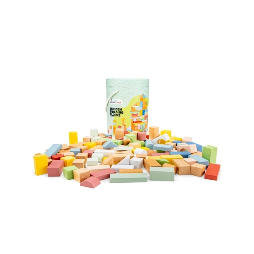 New Classic Toys - Blocos de madeira 100 unid.