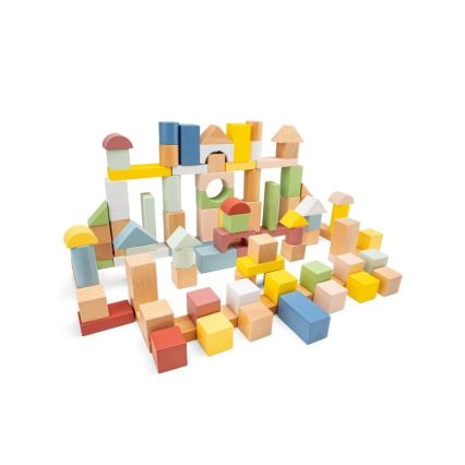 New Classic Toys - Blocos de madeira 100 unid.