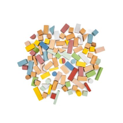 New Classic Toys - Blocos de madeira 100 unid.