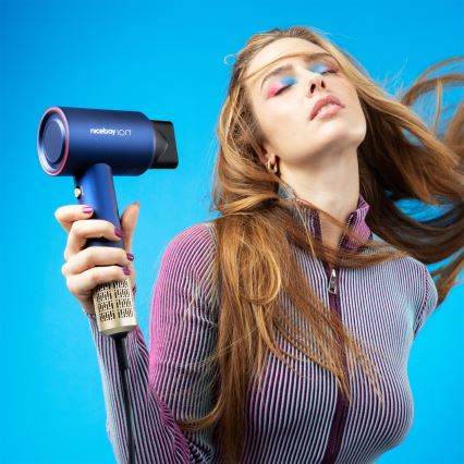 Niceboy AirSonic ELITE - Secador de cabelo 2200W/230V azul