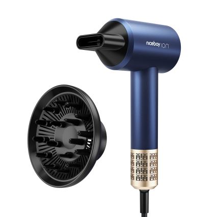 Niceboy AirSonic ELITE - Secador de cabelo 2200W/230V azul