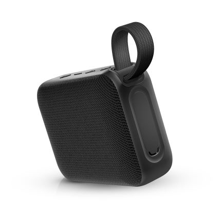 Niceboy Atom 4 - Coluna LED sem fios com microfone 6W/1000 mAh IP67 preto