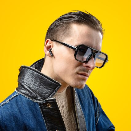 Niceboy Beans 4 - Auscultadores sem fios 300 mAh + 2x 35 mAh IPX4 preto