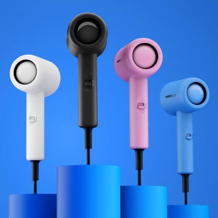 Niceboy ION AirSonic POP - Secador de cabelo 1400W/230V branco