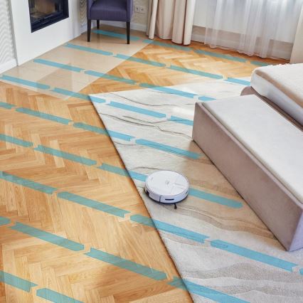 Niceboy ION Charles i4 - Aspirador robô inteligente 2 em 1 4400 mAh Wi-Fi branco + controlo remoto