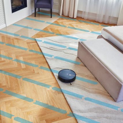 Niceboy ION Charles i4 - Aspirador robô inteligente 2 em 1 4400 mAh Wi-Fi preto + comando à distância