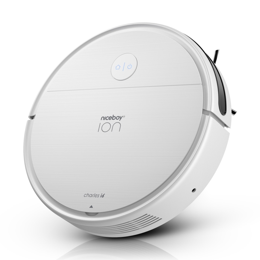 Niceboy ION Charles i6 - Aspirador robô inteligente 2 em 1 2600 mAh Wi-Fi branco
