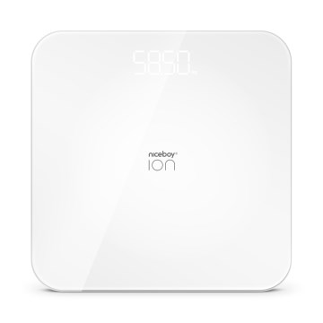 Niceboy ION FitScale - Balança digital pessoal 3xAAA branco