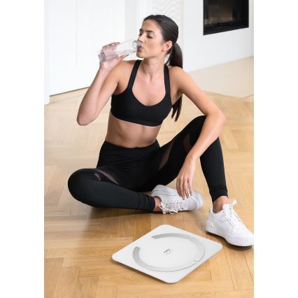 Niceboy ION SmartScale - Balança pessoal digital inteligente 3xAAA branco