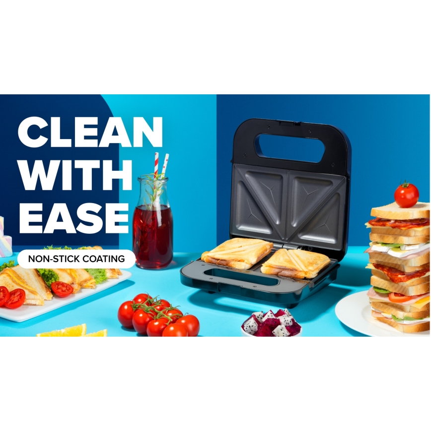 Niceboy ION Snacker S1 - Máquina de fazer sandes 750W/230V cromado mate/preto