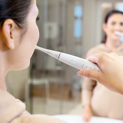 Niceboy ION Sonic Duo Pack - CONJUNTO 2x Escovas de dentes sónica IPX7 preto + branco