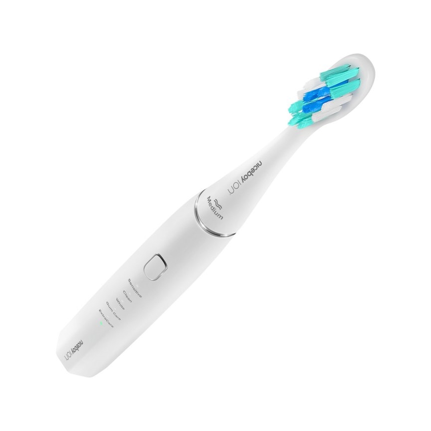Niceboy ION Sonic - Escova de dentes sônica 800 mAh IPX7 branca