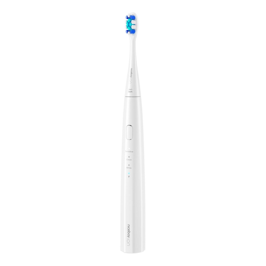 Niceboy ION Sonic Lite - Escova de dentes sônica 500 mAh IPX7 branca