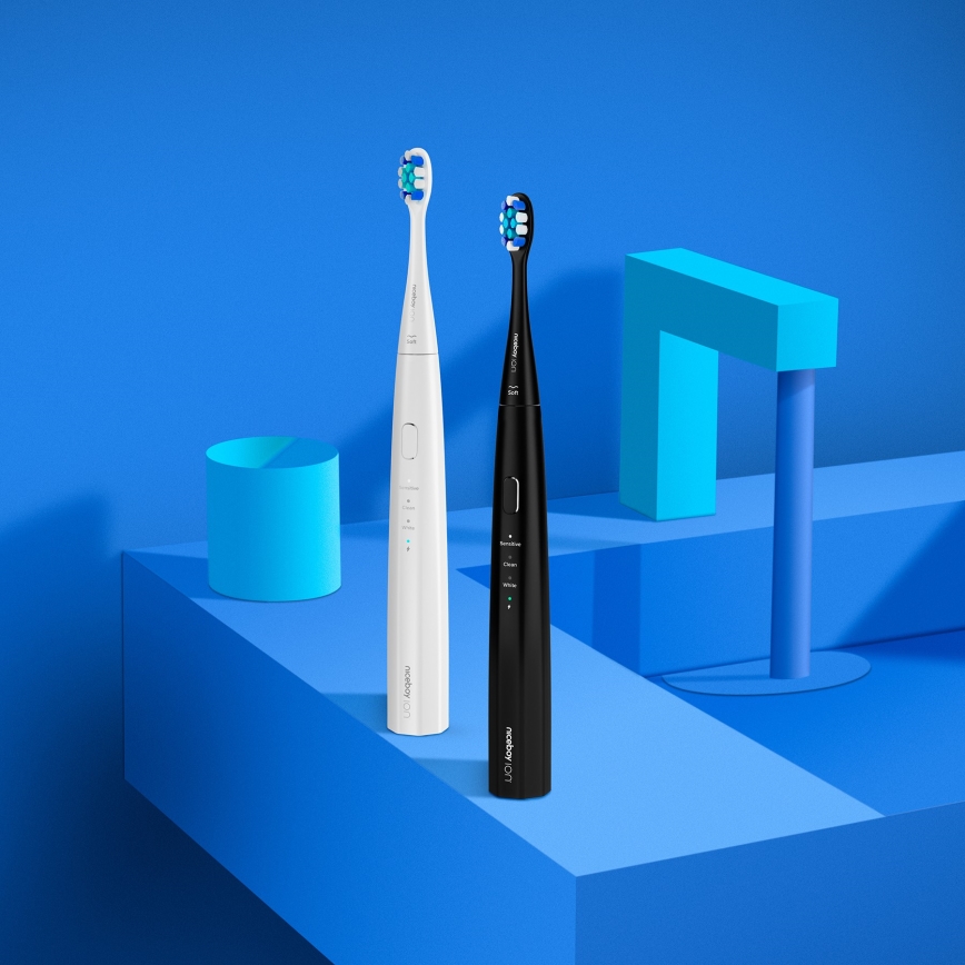 Niceboy ION Sonic Lite - Escova de dentes sônica 500 mAh IPX7 branca