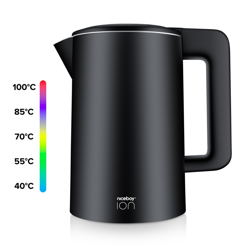 Niceboy ION ThermoKettle TK5 - Chaleira com termorregulação 1,7 l 2200W/230V preto