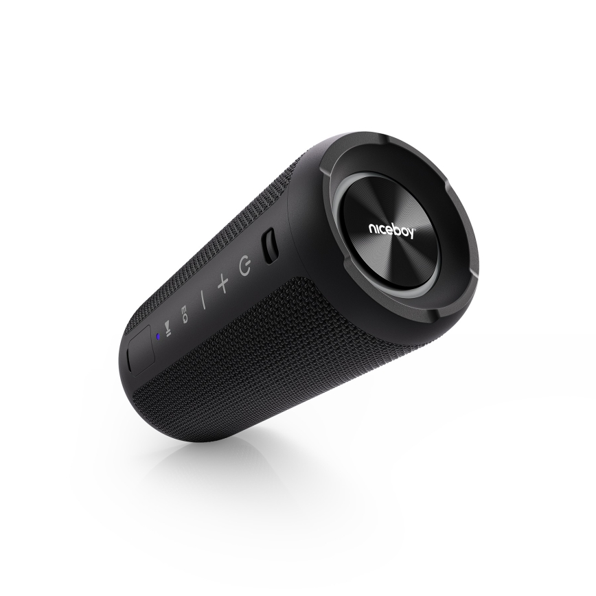 Niceboy Orion - Coluna sem Fios LED com Microfone 24W/2200 mAh IPX7 preta