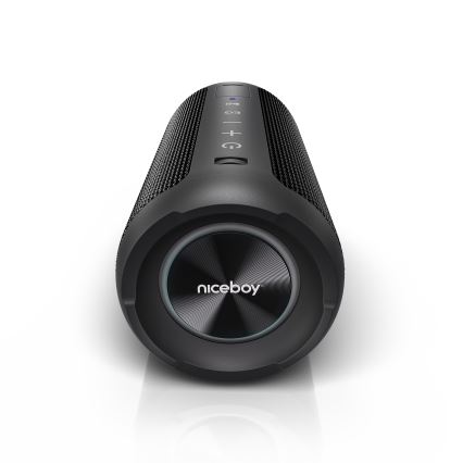Niceboy Orion - Coluna sem Fios LED com Microfone 24W/2200 mAh IPX7 preta