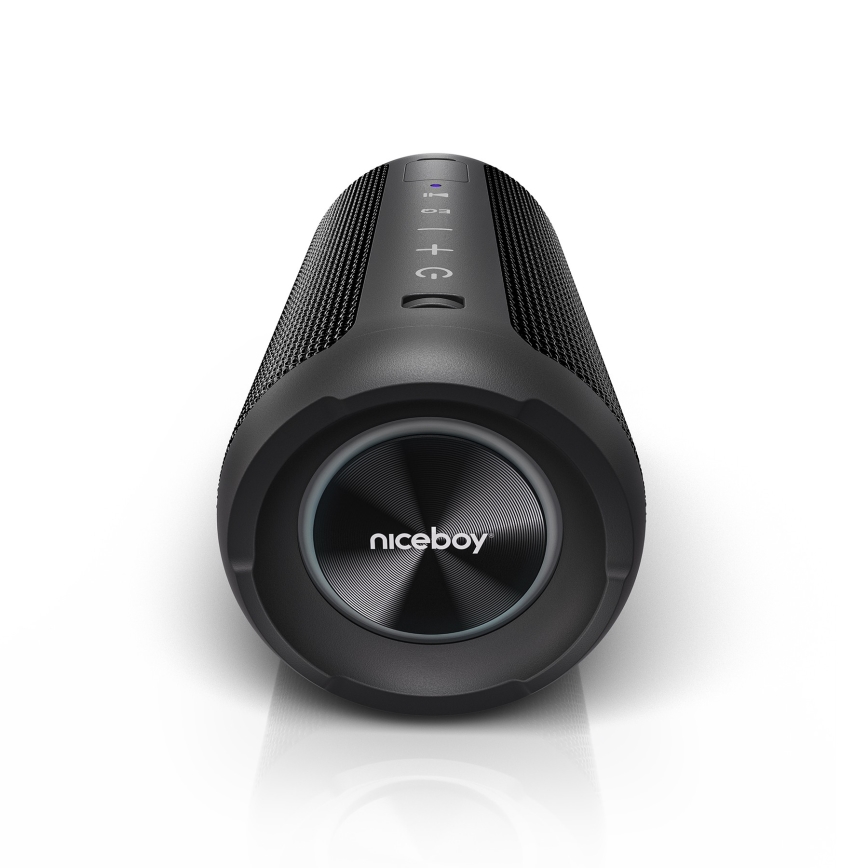 Niceboy Orion - Coluna sem Fios LED com Microfone 24W/2200 mAh IPX7 preta