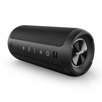 Niceboy Orion - Coluna sem Fios LED com Microfone 24W/2200 mAh IPX7 preta
