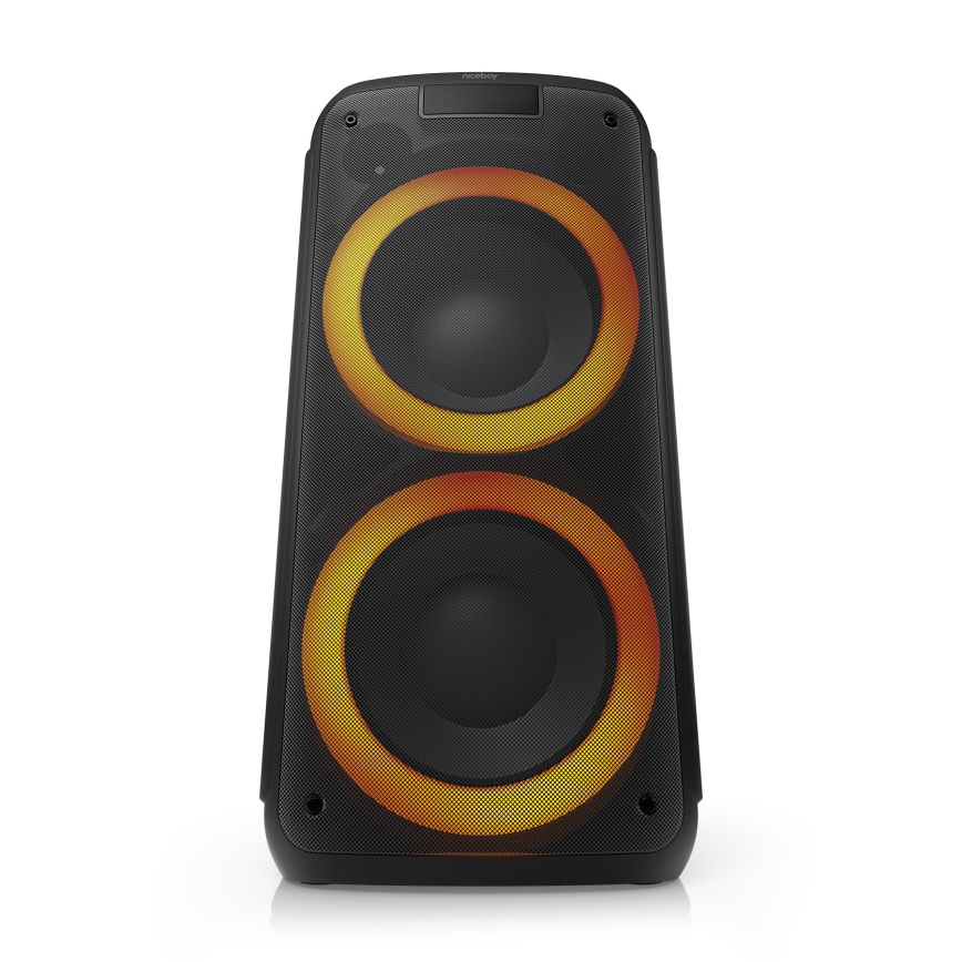 Niceboy PARTY Boss 2 - Coluna sem fios LED com microfone e função powerbank 200W/4500 mAh + comando à distância