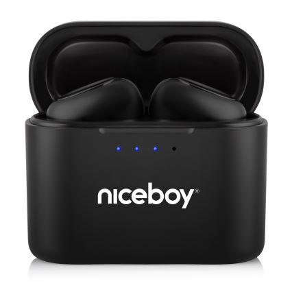 Niceboy Podsie 4 - Auriculares sem fios IP54, pretos