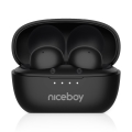 Niceboy Podsie 4 POP - Auriculares sem fios 400 mAh + 2x 40 mAh IPX4 preto