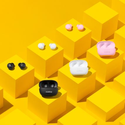 Niceboy Podsie 4 POP - Auriculares sem fios 400 mAh + 2x 40 mAh IPX4 rosa