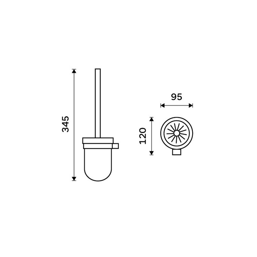 NIMCO BR 11094KU-26 - Piaçaba de parede BORMO branco/cromado brilhante