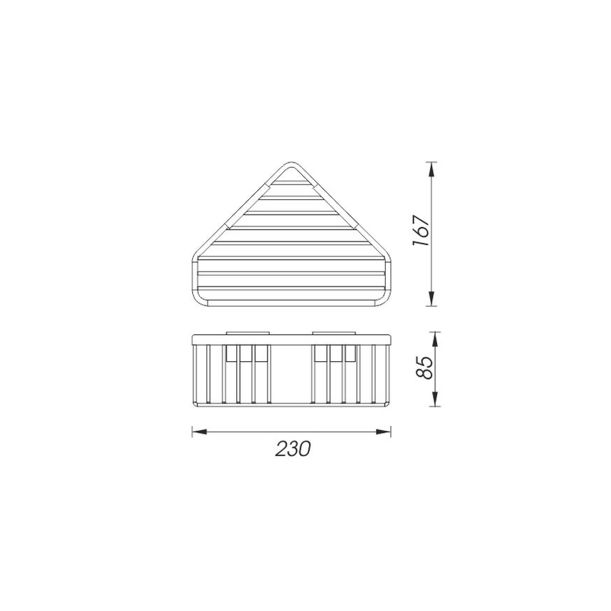 NIMCO Ki 14003-26 - Prateleira de parede para duche KIBO cromado brilhante