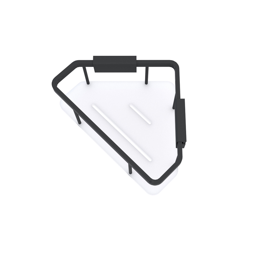 NIMCO Ki-14003-B-90 - Prateleira de parede para duche KIBO mate preto/branco