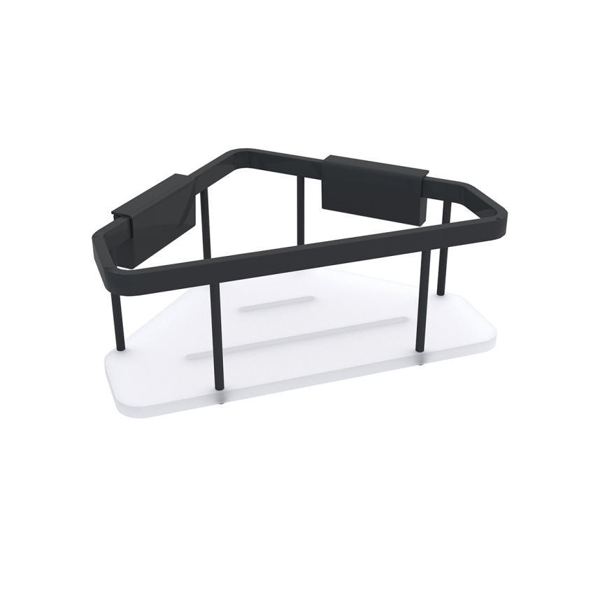 NIMCO Ki-14003-B-90 - Prateleira de parede para duche KIBO mate preto/branco