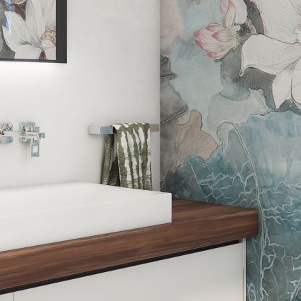 NIMCO MA 29046-26 - Suporte de parede para toalha MAYA 46 cm cromado brilhante