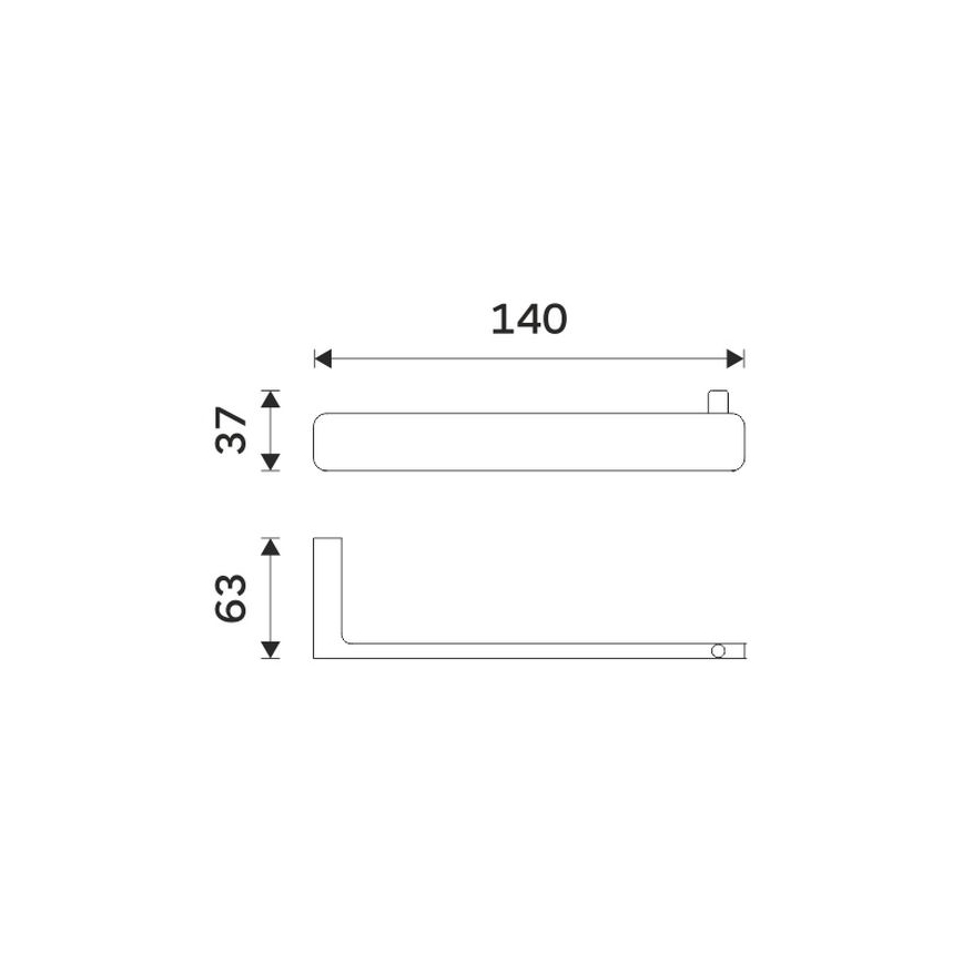 NIMCO MA 29055-26 - Suporte de papel higiénico MAYA cromado brilhante