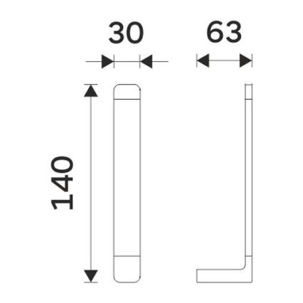 NIMCO MA 29055R-26 - Suporte de papel higiénico MAYA cromado brilhante