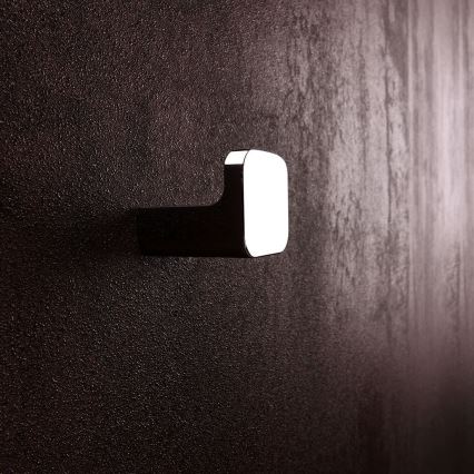 NIMCO MA conjunto-31K-26 - Distribuidor de sabonete de parede, suporte para escovas de dentes e gancho de parede MAYA 320 mm branco/cromado brilhante