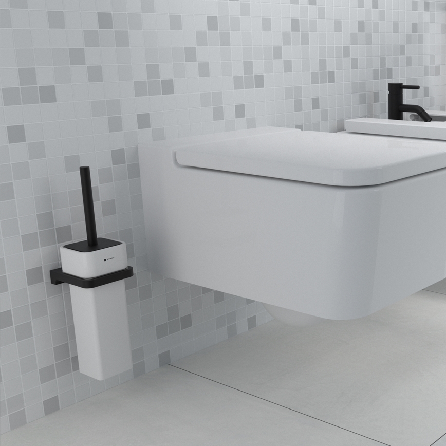 NIMCO MAC 29094K-90 - Piaçaba de parede MAYA branco/mate preto