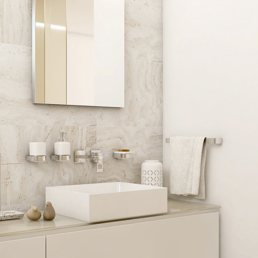 NIMCO NK 30035-26 - Suporte de parede para toalha NIKAU 39 cm cromado brilhante