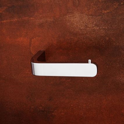 NIMCO NK conjunto-94KN-26 - Piaçaba de parede e suporte para papel higiénico NIKAU branco/cromado brilhante