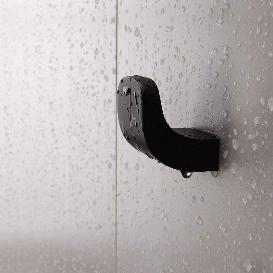 NIMCO NKC 30054-90 - Gancho de parede NIKAU mate preto