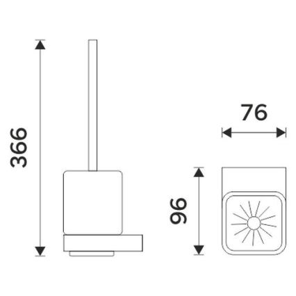 NIMCO NKC 30094KN-90 - Piaçaba de parede NIKAU branco/mate preto