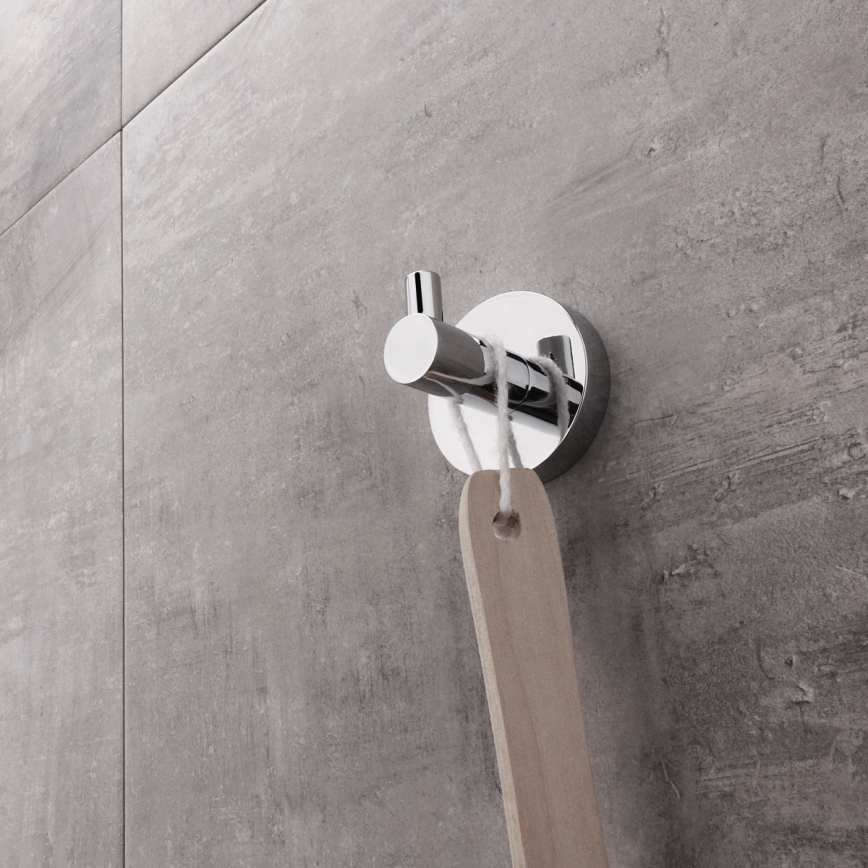 NIMCO UN 13054-26 - Gancho de parede UNIX cromado brilhante