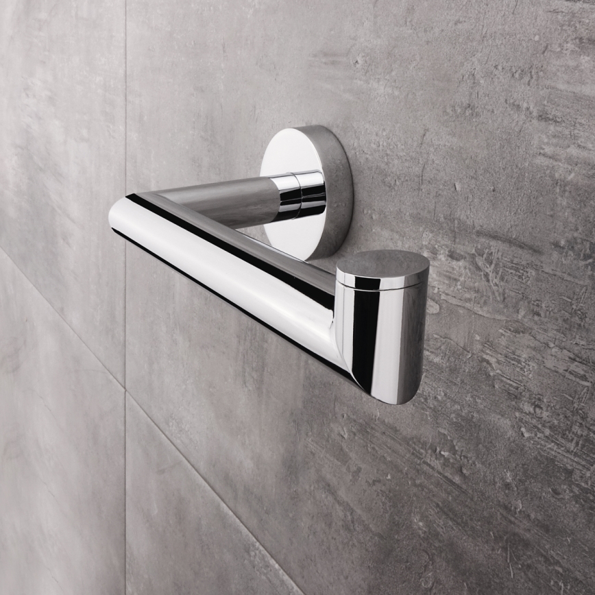 NIMCO UN 13055M-26 - Suporte de papel higiénico UNIX cromado brilhante