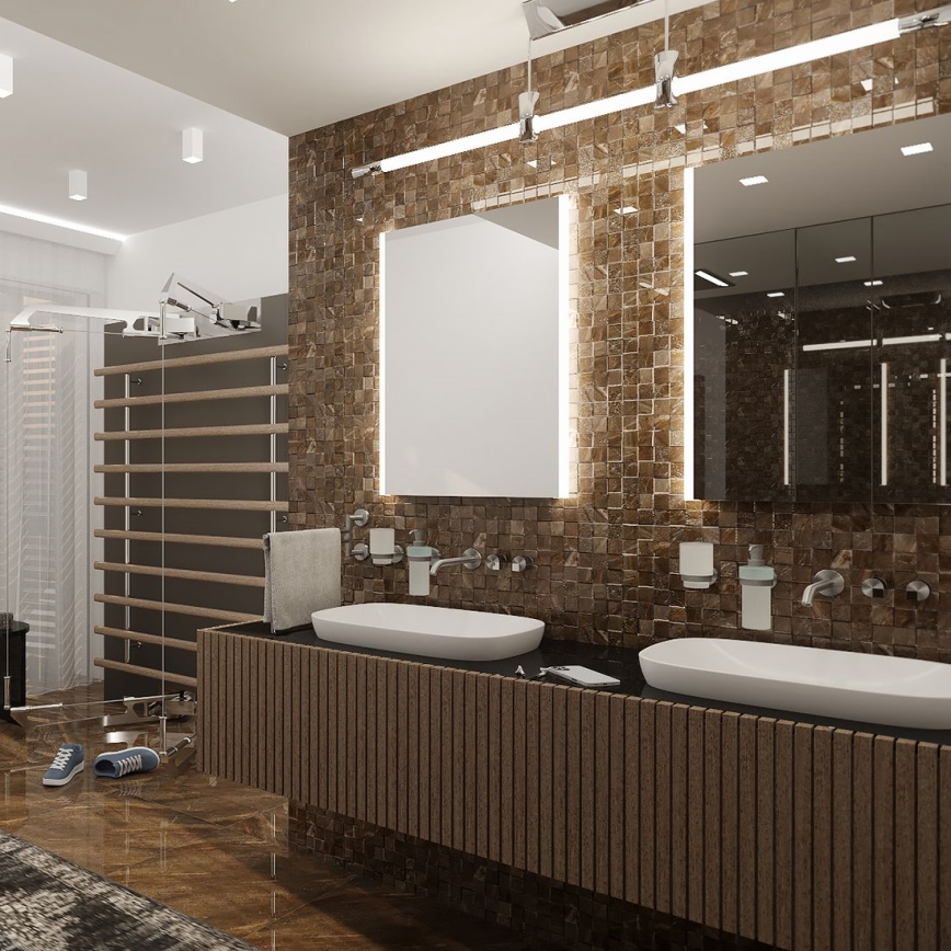 NIMCO ZP 11002 - Espelho de casa de banho retroiluminado LED/24W/230V 6500K 80x60 cm IP44