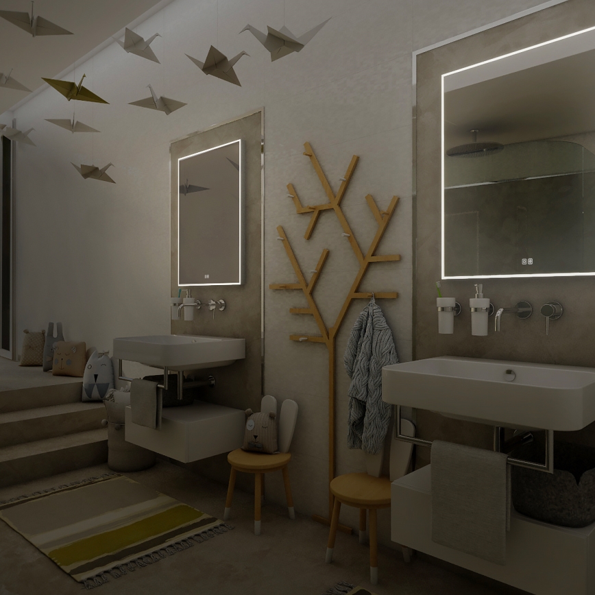 NIMCO ZP 13001VX - Espelho retroiluminado LED dimerizável para casa de banho LED/35W/230V 3000-6500K 70x50 cm IP44