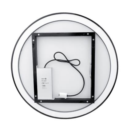 NIMCO ZPC 28000RVX-90 - Espelho retroiluminado LED dimerizável para casa de banho LED/26W/230V 3000-6500K Ø 60 cm preto mate IP44