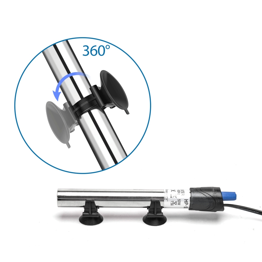 Nobleza - Aquecedor para aquário 50 W em aço inoxidável