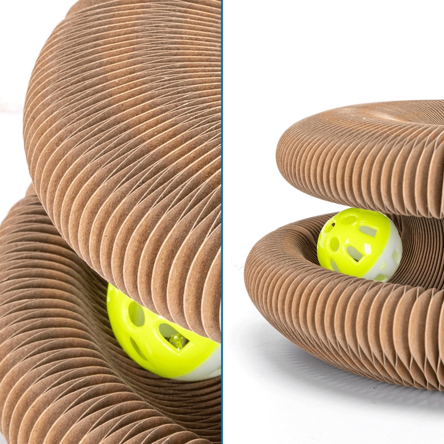 Nobleza - Arranhador para gatos 3 em 1 castanho