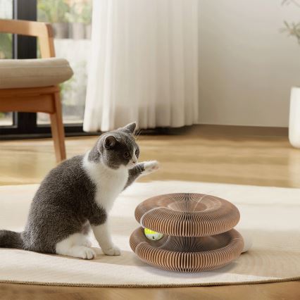 Nobleza - Arranhador para gatos 3 em 1 castanho