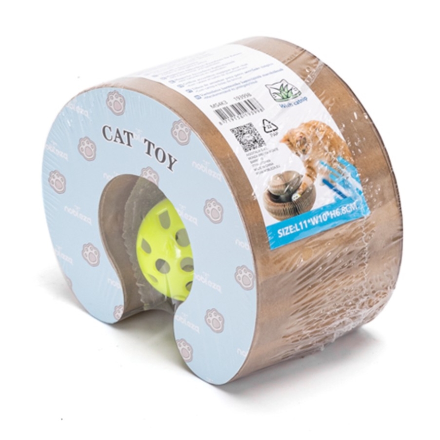 Nobleza - Arranhador para gatos 3 em 1 castanho