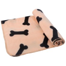 Nobleza - Cobertor para animais de estimação 75x75 cm bege